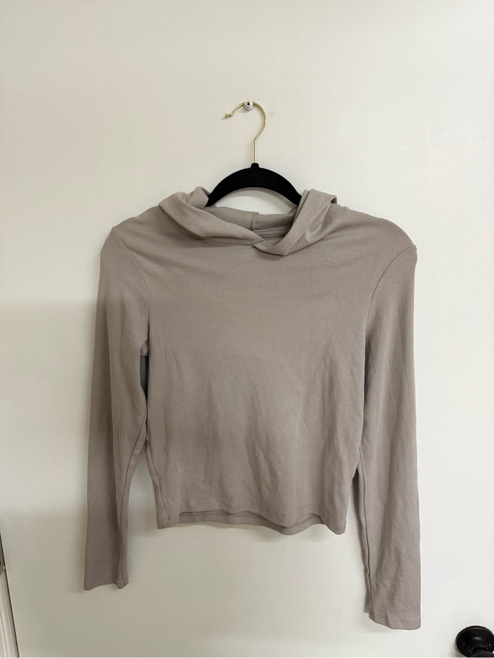 wild fable Lightweight Hooded Long-Sleeve Top - Taupe